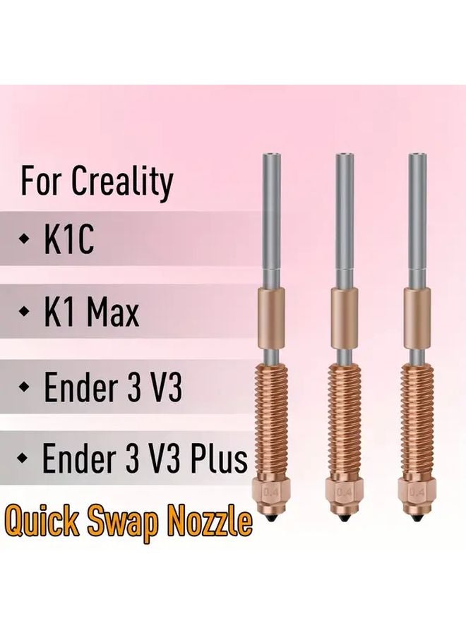 1PCS 0 8mm Nozzle For Creality K1C Ender 3 V3 V3 Plus 3D Printers Quick Swap - Image 2