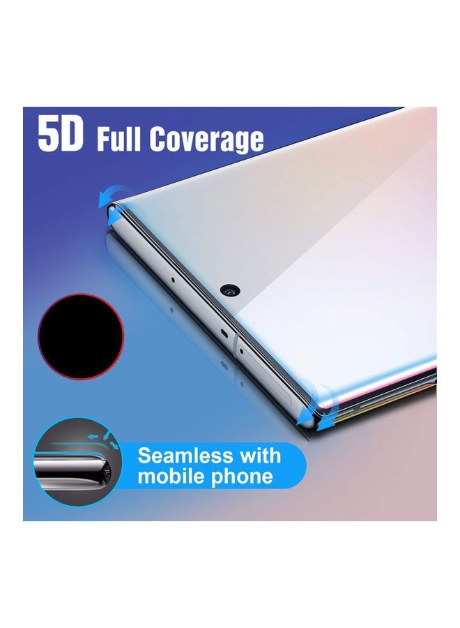 Full Screen Protector For Samsung Galaxy Note 10 Plus Black/Clear - Image 4