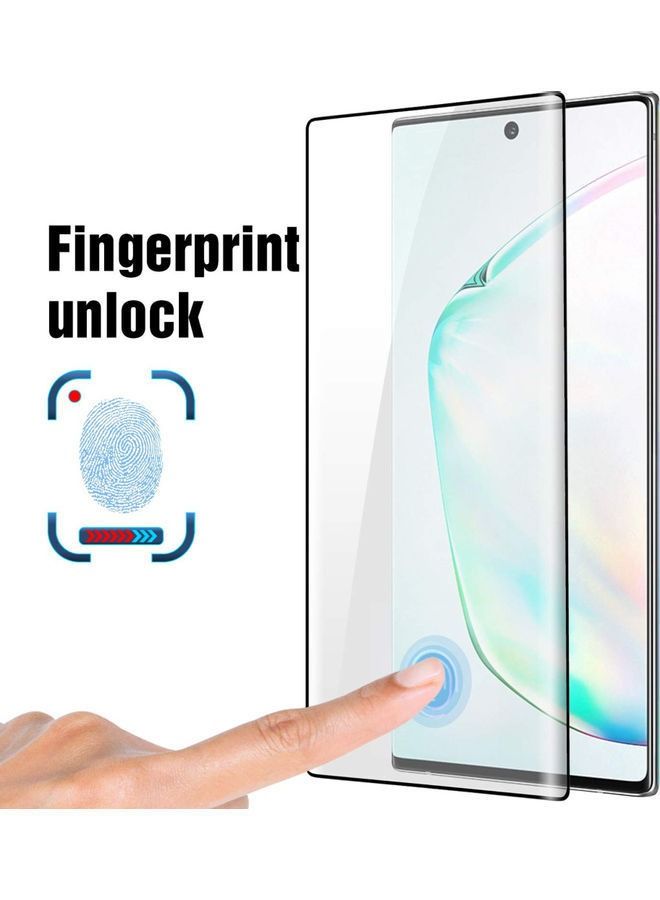 Full Screen Protector For Samsung Galaxy Note 10 Plus Black/Clear - Image 2