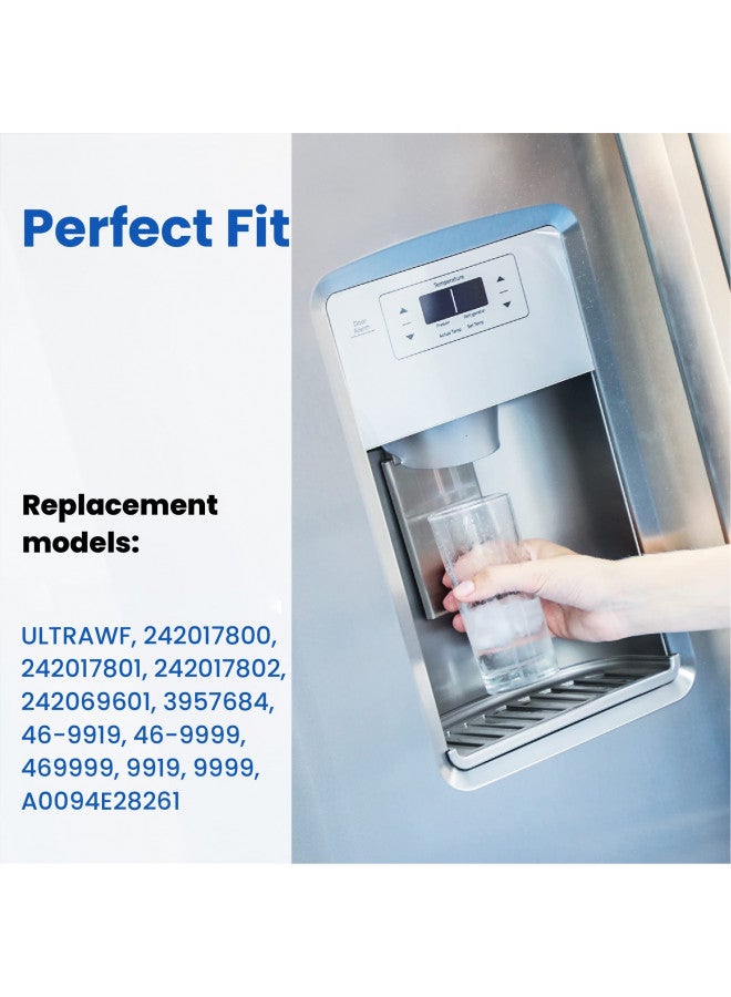 Haprait Haprait HP005 Replacement for Frigidaire ULTRAWF, Pure Source Ultra, Kenmore 9999, 469999, 46-9999, A0094E28261 Water and Ice, Height 11 inches, 1 Count  - Image 2