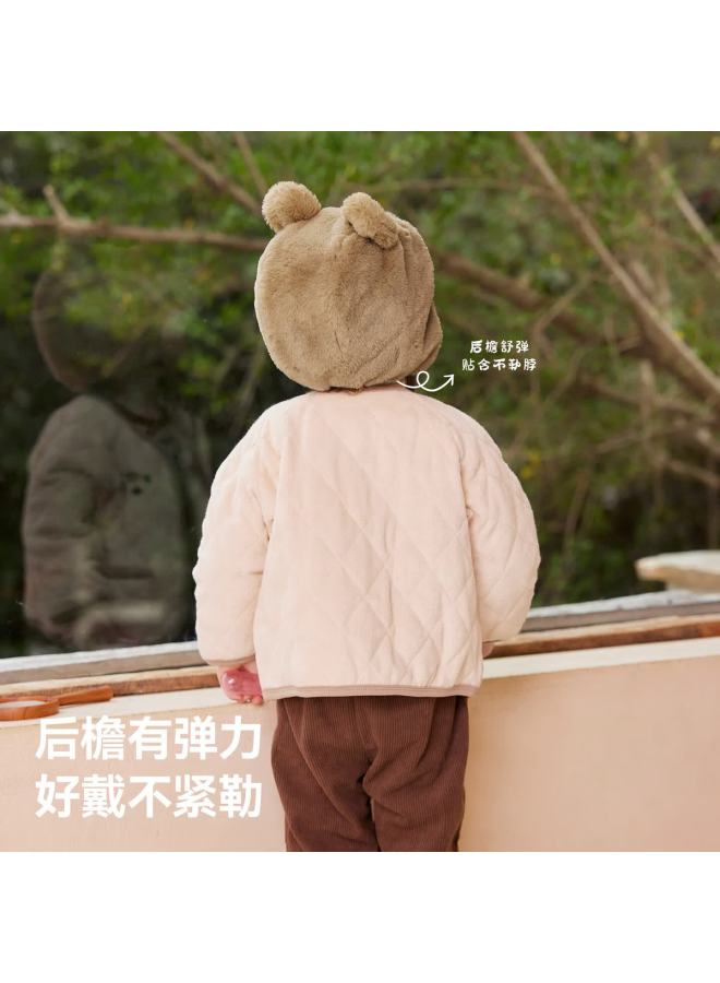 Beitais Baby Hat Autumn Winter Thickened Fleece Windproof Warm Plush Ear Protection Hat For Boys And Girls