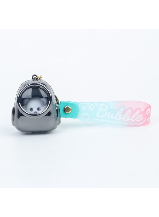 Luminous Backpack Keychain Trendy Lighted Luminous Starry Sky Astronaut Glossy Doll Car Keychain Small Gift 