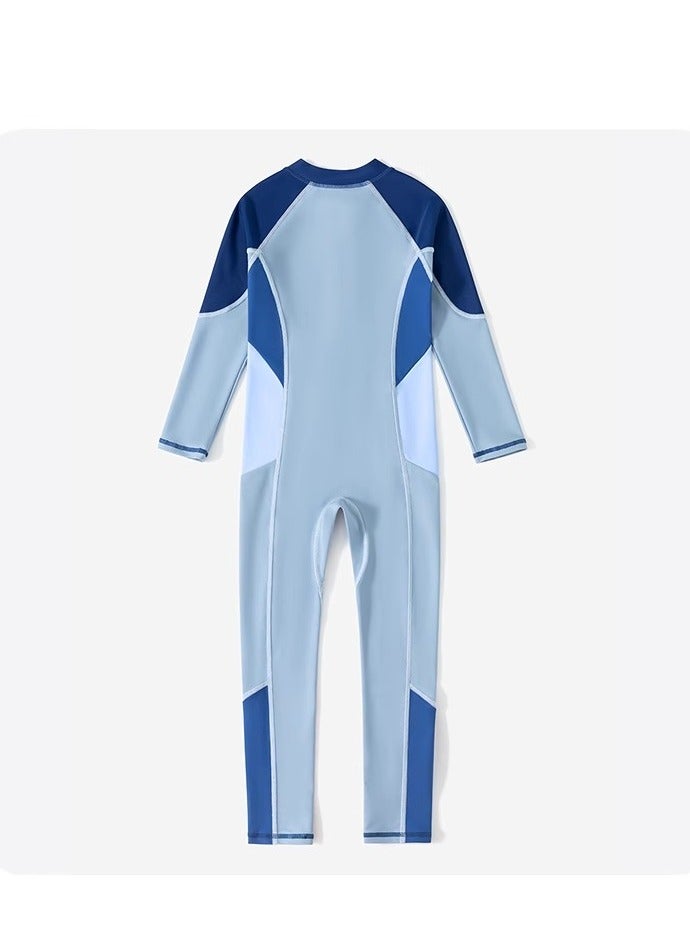 Disney Children's One-Piece Long Sleeved Sunscreen Professional Swimsuit Surfing Suit (With  Swim Cap Included) - Image 5