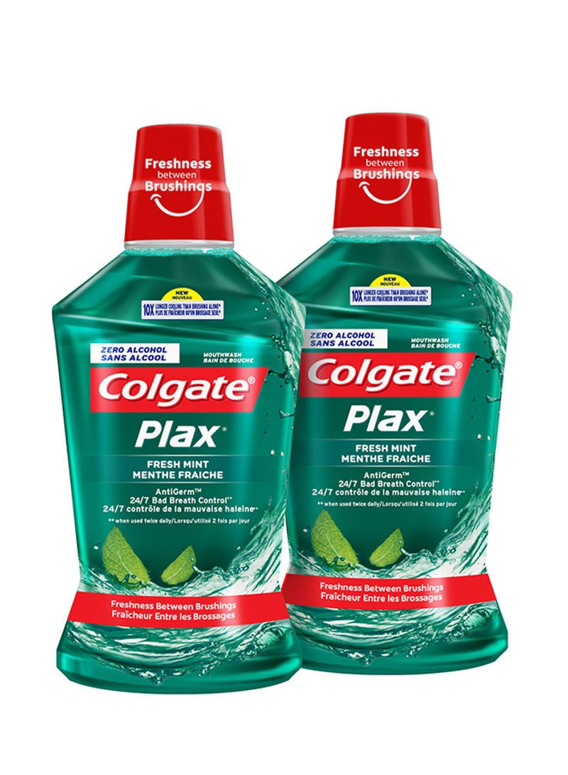 Colgate Pack Of 2 Plax Fresh Mint Mouthwash