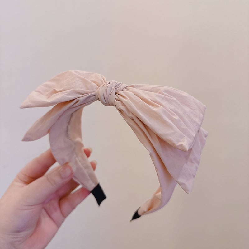 Generic Korean Summer Retro Ice Cream Double Bow Hairband F983-lotus root starch 