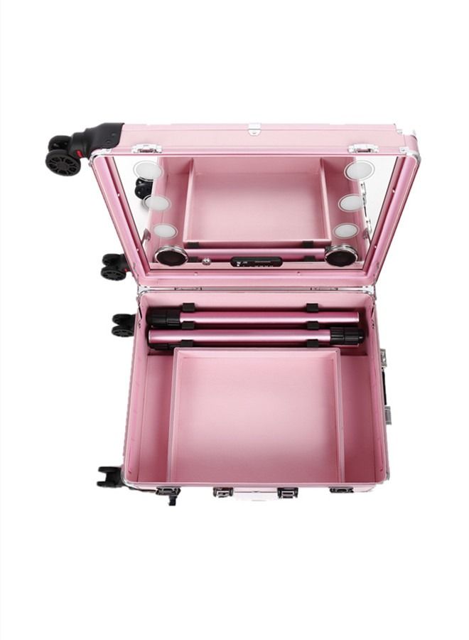 21 Inch Professional Manicure Tool Box Light Trolley Makeup Box  - Image 2