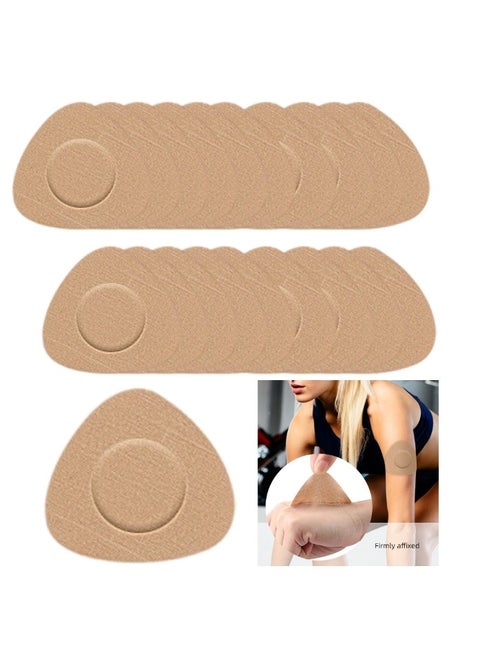 20-Piece Sensor Patch for Freestyle Libre 2 Guardian Enlite Waterproof Sensor Covers Flesh Flexible CGM Patches NO Glue in The Center Long Fixation for Your Sensor Sports Non-Slip Patches