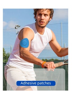 KASTWAVE 20-Piece Sensor Patch for Freestyle Libre 2 Guardian Enlite Waterproof Sensor Covers Flesh Flexible CGM Patches NO Glue in The Center Long Fixation for Your Sensor Sports Non-Slip Patches  - Image 2
