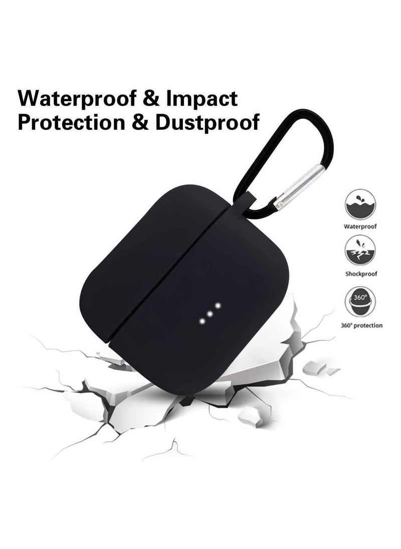 Generic Earphone Protective Case Suitable For Anker Soundcore Air 2 Cover Shockproof Shell Washable Silicone Housing Anti Dust Sleeve Frame (Black)  - Image 4