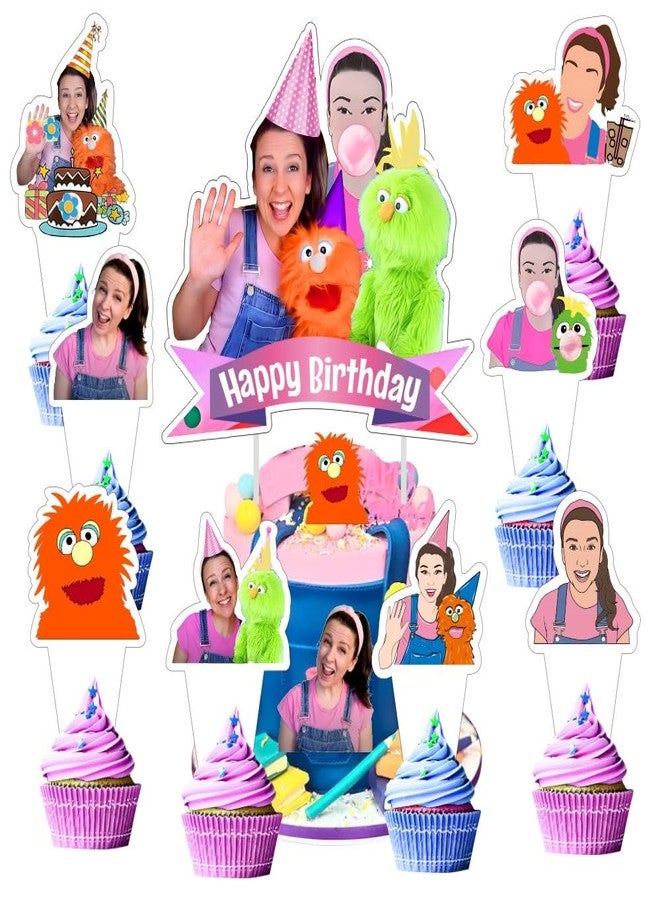 BNFUO 25Pcs Rachel Cake Decorations with 24pcs Cupcake Toppers, 1pcs Big Cake Topper for Rachel Birthday Party Supplies - Image 1