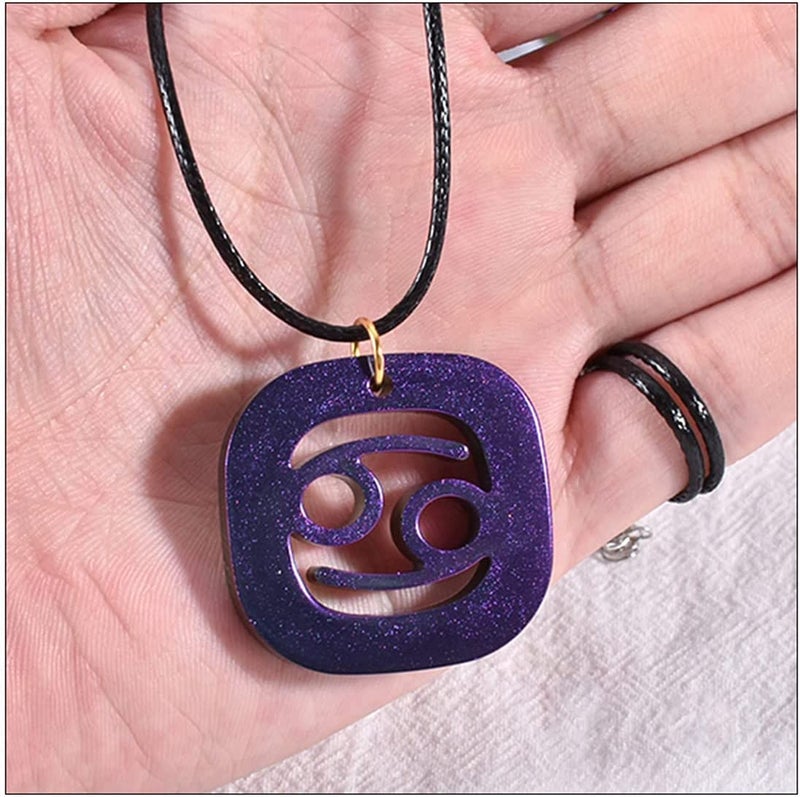 ARTOOL Silicone Zodiac Sign Resin Mold for Jewellery Keychains Pendant Epoxy Resin Art Mould DIY Zodiac Art and Craft Set of 3 (A89) - Image 4