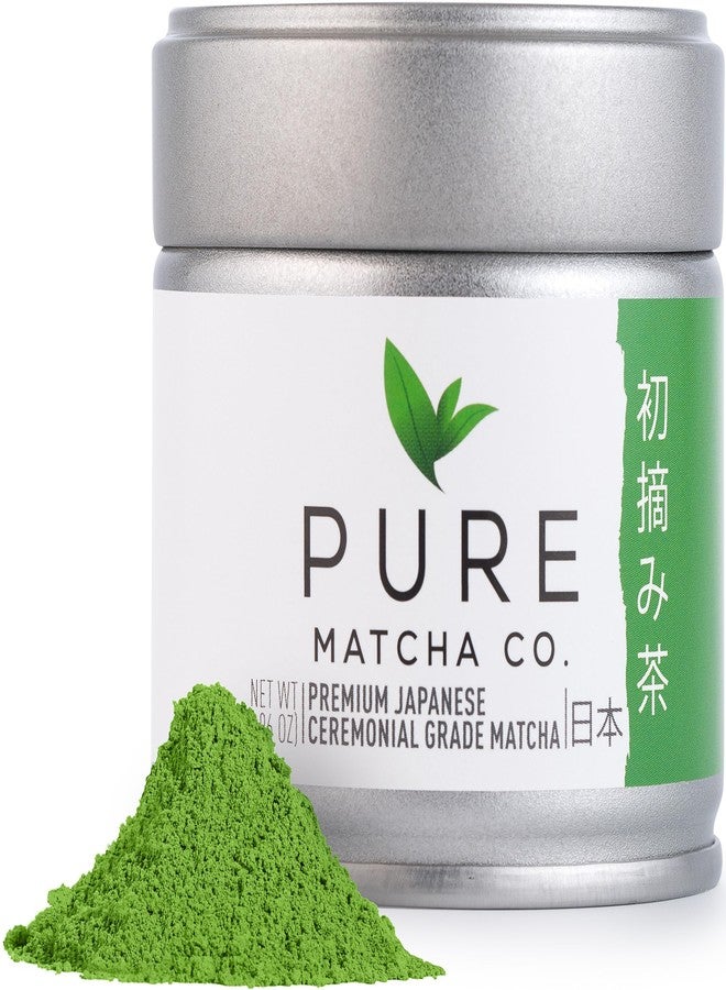 Pure Matcha بيور ماتشا كو | مسحوق شاي ماتشا أخضر فاخر للاستخدامات الاحتفالية | منشأ ياباني أصيل | خالي من السكر | 30 غرام، 1.06 أونصة - Image 1