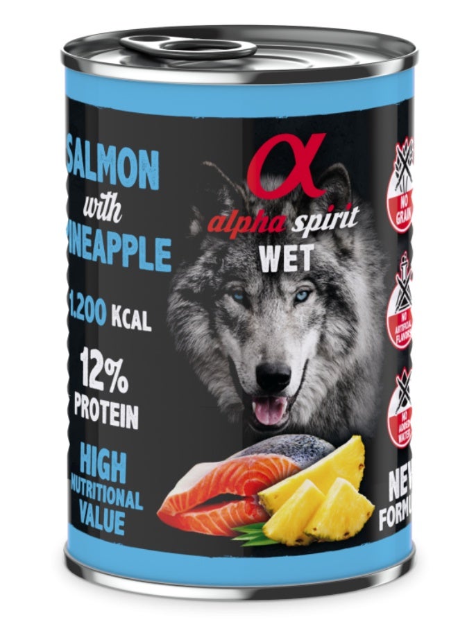 Canned Dog Food Salmon With Pineapple 400 g