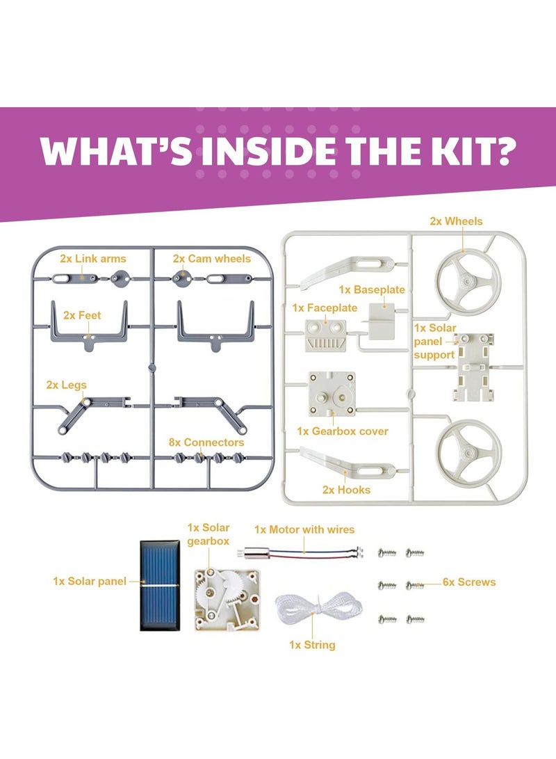 4M Engineering Solar Robot – Build and Power a Moving Robot Using Solar Energy – Learn STEM & Eco Engineering with Hands-On DIY Kit – No Batteries Required – Ideal for Ages 8+ - Image 3