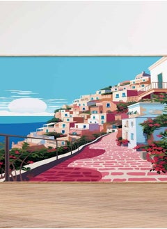 (Assembly frame) Positano Italy Travel Print Positano Wall Decor Positano Poster Italy Travel Prints Positano Art Print Positano Italy Print Sizes A2/A3/A4