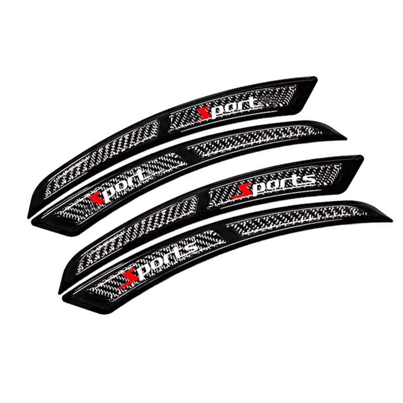 Generic New Carbon Fiber Car Fender Flares TPU Silver-Sports  - Image 3