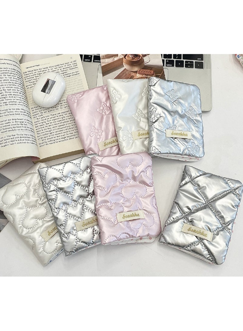Silver Butterfly Passport Holder Wallet Passport Holder, Multi-Function Girls And Boys Card Holder Pu Leather Travel Document Holder, Travel Accessories - Image 3