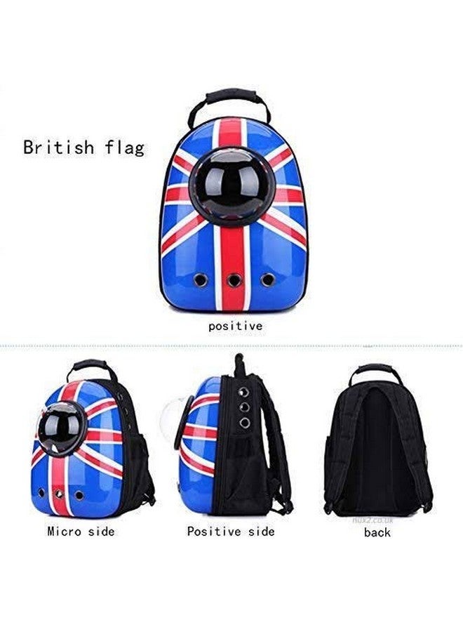 British Flag Astronaut Capsule Breathable Backpack Carrier For Dog, Cat - Color And Design May Vary - Image 2