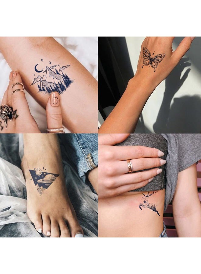 Ooopsiun Semi-Permanent Tattoos for Women Girls - Realistic Mountain Butterfly Temporary Tattoos/Waterproof/Lasts 1-2 Weeks/Fades Naturally/Body Art Stickers - Image 5