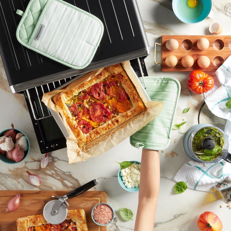 KitchenAid Albany Pot Holder 2-Pack Set  Pistachio  7""x10"" - Image 5