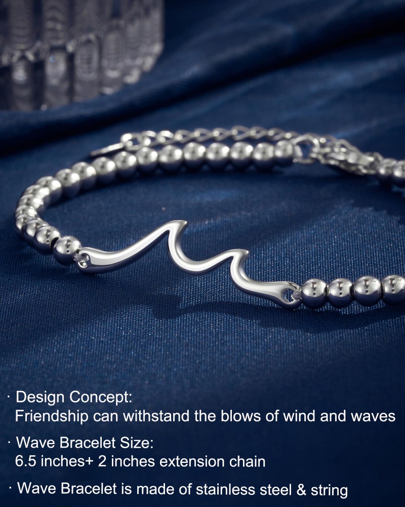 Tarsus Best Friend Birthday Gifts for Women, Unique Friendship Gifts for Women Best Friend Bracelet Friendship Bracelet Bestie Soul Sister Cool Christmas Mothers Day - Image 4