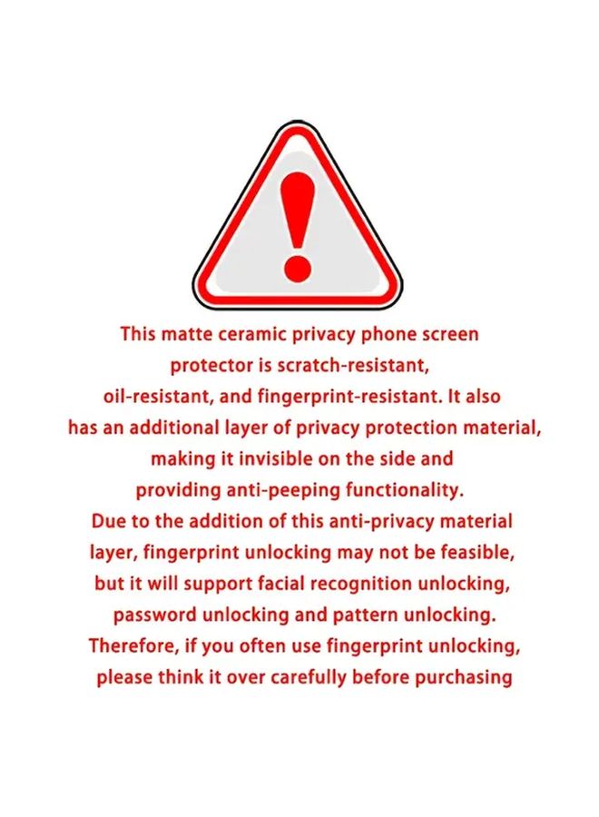 Matte Frosted Privacy Ceramic Film Anti Glare Screen Protector For Galaxy S24 FE - Image 3