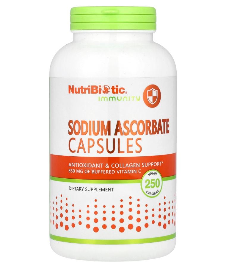 Nutribiotic Sodium Ascorbate 250 Vegan Capsules