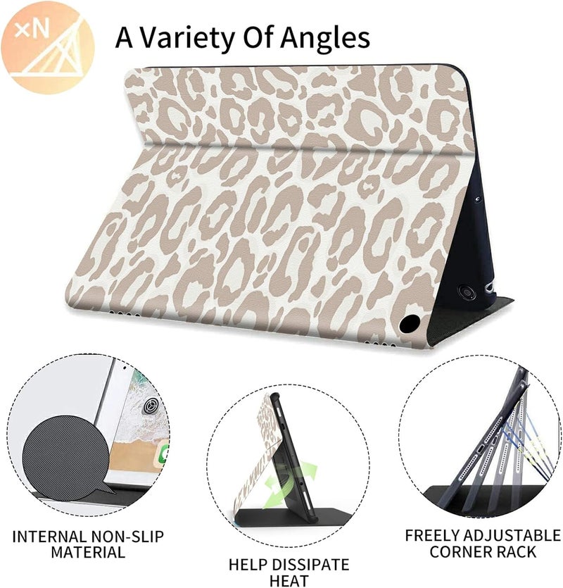 FUYOCWE for Fire HD 10 Case 2021,Fire HD 10 Plus Tablet Case (11th Generation, 2021 Release), Multi-Angle Slim Stand Smart Cover Cases for New Amazon Kindle Fire HD 10 10.1"-Leopard Cheetah Print - Image 5