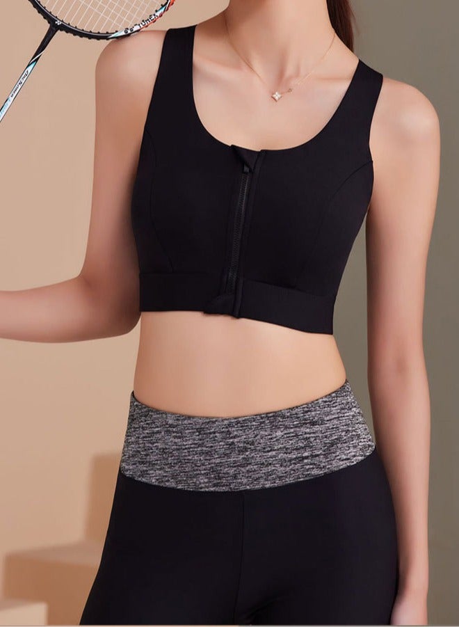 NIBEMINENT Sports Bra with Front Zipper Adjustment, Fitness Vest for Women Suitable for Running, Yoga, Pilates, Fitness, Outdoor Sports, etc - Image 5