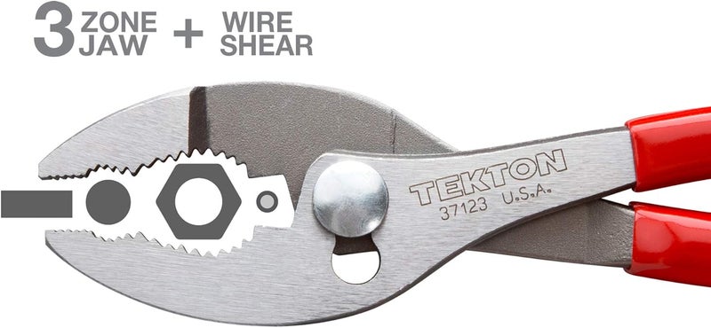 Tekton 8 Inch Slip Joint Pliers | 37123 | Made in USA - Image 4