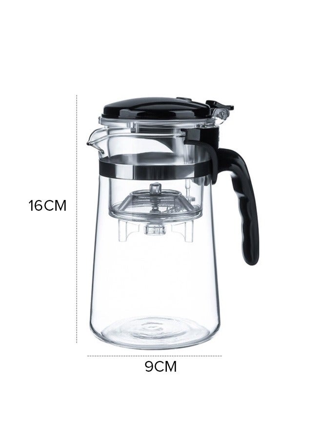 750ml Heat-Resistant Glass Teapot - Removable Filter, Thickened Explosion-Proof for Tea/Coffee/Herbs  - Image 5