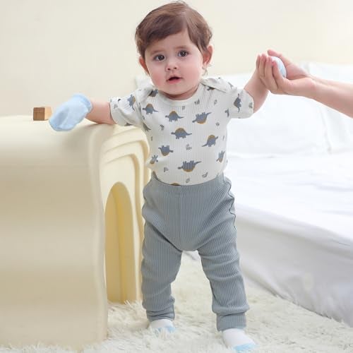 Ruliby Baby Boy Bodysuit and Pant Set Summer Soft Newborn Clothes Outfits 3-6 month - Image 4