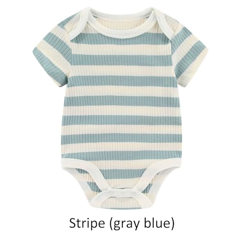 Ruliby Baby Boy Bodysuit and Pant Set Summer Soft Newborn Clothes Outfits 3-6 month - Image 5