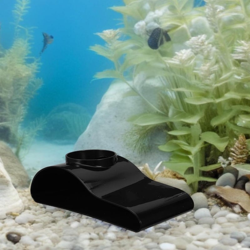 Aquarium Underground Cave Fish Tank Hideout Curved Tunnel (Black) - Shrimp Tank Decoration Shelter for Breeding, Loach Catfish - Image 4