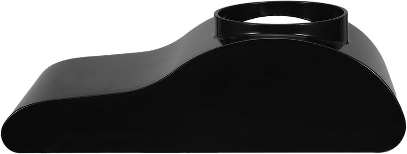 Aquarium Underground Cave Fish Tank Hideout Curved Tunnel (Black) - Shrimp Tank Decoration Shelter for Breeding, Loach Catfish - Image 1