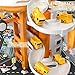 MSKOLER Construction Airplane Boy Toys with Race Tracks for Kids Ages 24 35 Vehicle Car Playset with 8 Small Race Cars for 3 4 5 Year Old Boys Birthday Gifts for Boys 48 Toddlers 24 48 - Image 4