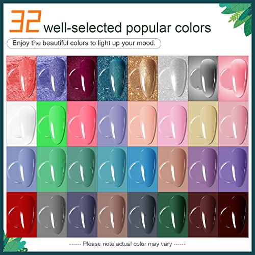 JODSONE 32 Colors Nail Polish Set With U V Light Manicure Nail Tools Nail Art Manicure Salon DIY at Home - Image 5