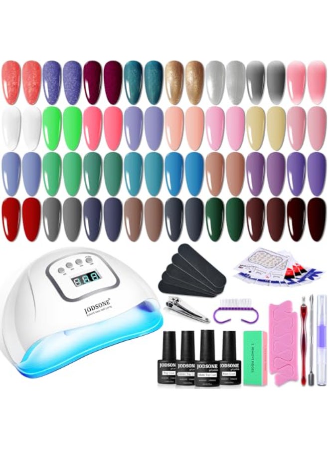 JODSONE 32 Colors Nail Polish Set With U V Light Manicure Nail Tools Nail Art Manicure Salon DIY at Home - Image 1