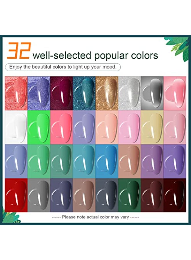JODSONE 32 Colors Nail Polish Set With U V Light Manicure Nail Tools Nail Art Manicure Salon DIY at Home - Image 4
