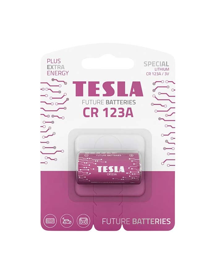 TESLA BATTERIES  CR123A   Lithium  FR6 3v 1pcs - Image 1