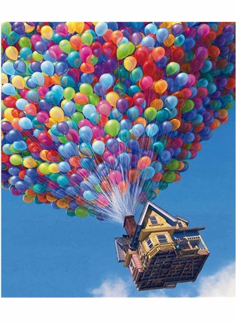 Excefore 5D Diamond Painting by Number Kits for Adults, Hot Air Balloon Scenery Paint with Diamonds Arts Full Drill Canvas for Home Wall Decor (30 x 40cm) - Image 1