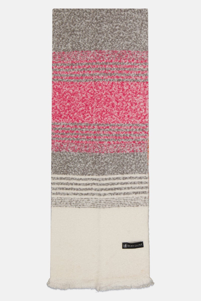 Body Glove Women Textured Scarves 198 L x 34 H cm, Grey  - Image 2