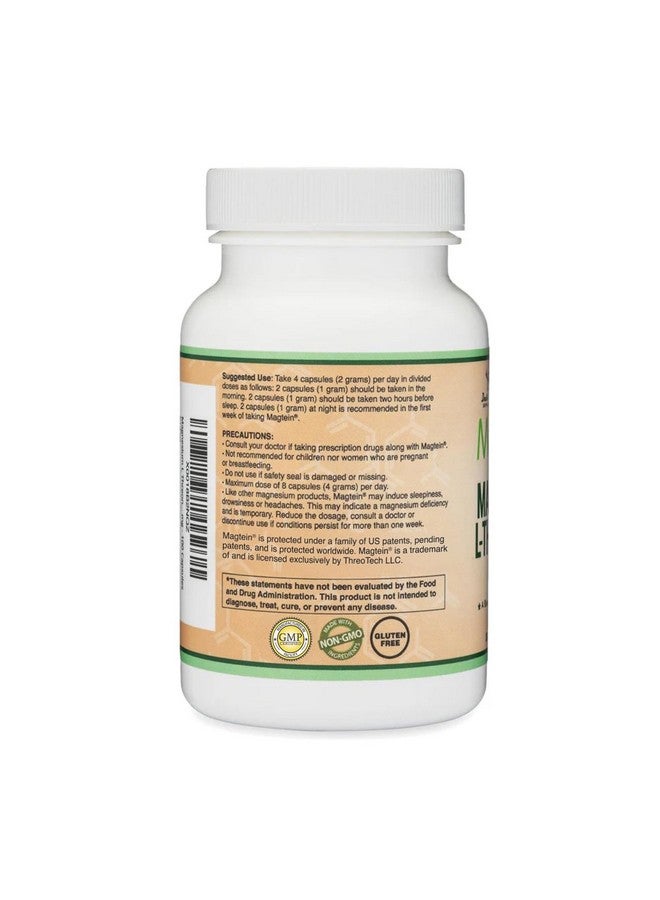 Double Wood Supplements Magnesium L Threonate, Magtein™, Sleep and Cognitive Support - High Absorption - Most Bioavailable Form of Magnesium - 2,000 mg - 120 Capsules - Image 5