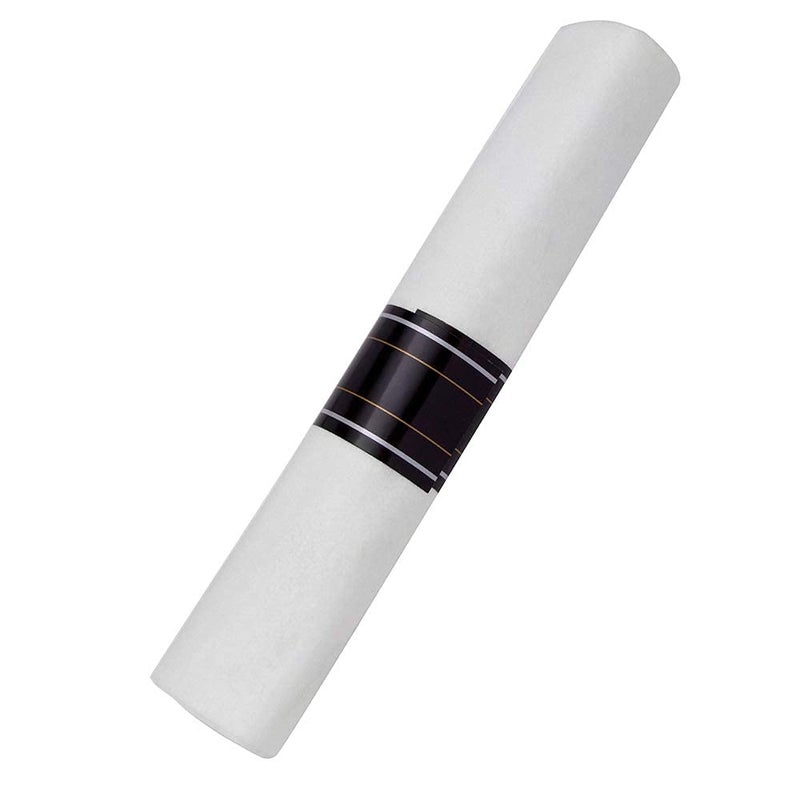 WNA Reflections Fork, Knife, and Spoon Kit in a White Linen-Quality Napkin Roll, Silver (120-Count) - Image 5