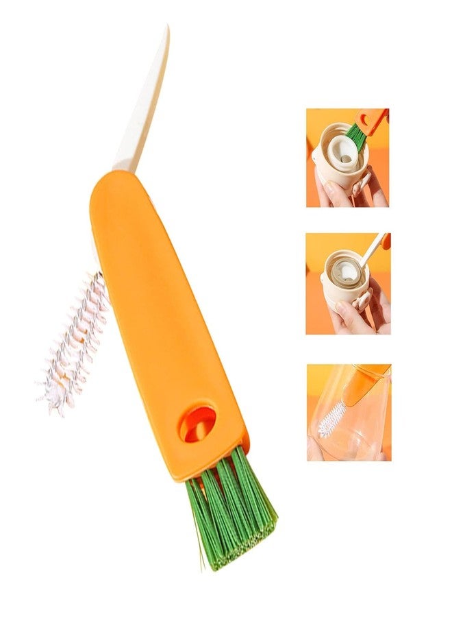 Ramkuwar 3 in 1 Bottle Cleaning Crevice Brush Multicolor Tiny Silicone Cup Holder Cleaner Multipurpose Home & Kitchen Cleaning Tool - Pack of 3 - Image 3