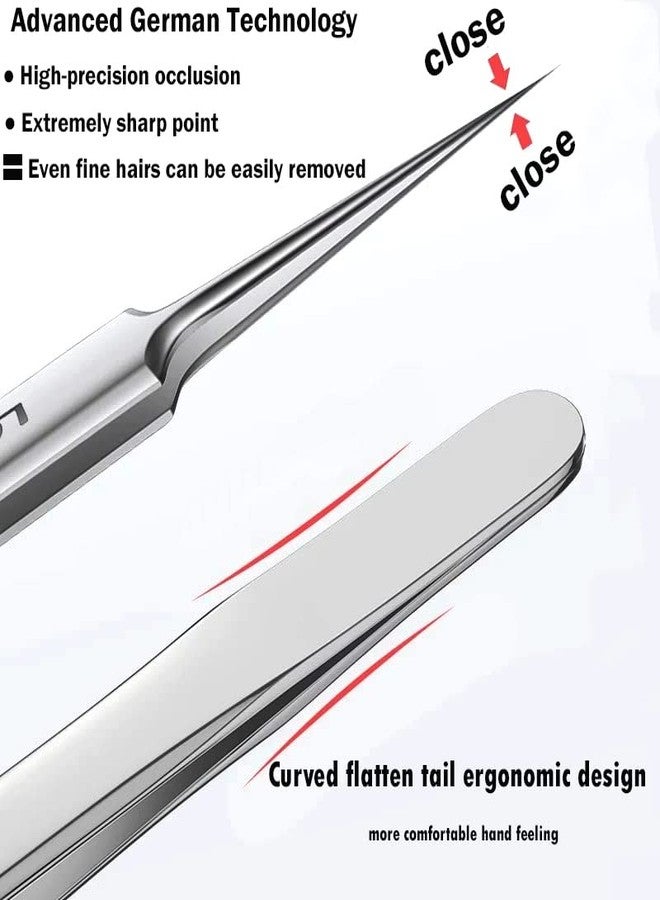 Jedrey 2Pcs Professional Facial Blackhead Remover Tweezers and Pimple Extractor Acne Treatment Tool for Acne Pimples Comedowns Blemishes or Splinters Removal - Image 3