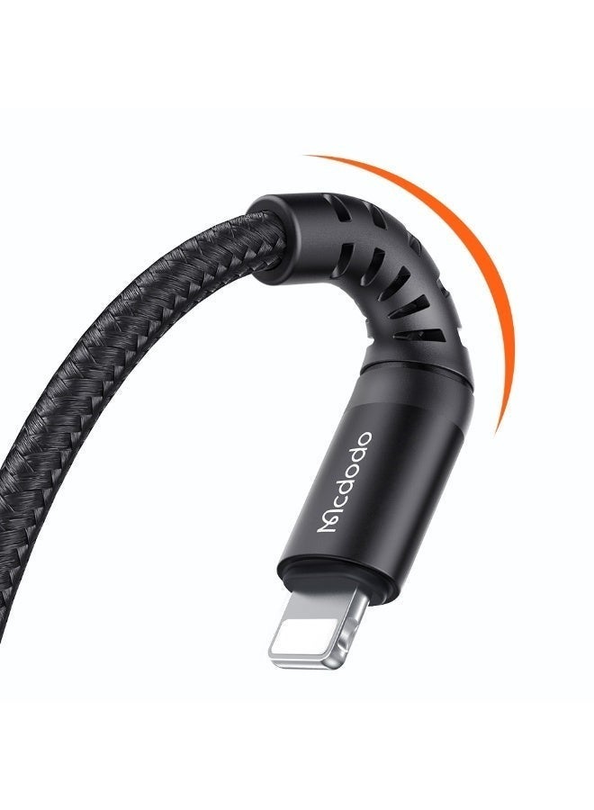 Mcdodo iPhone Charger Cable 3M [MFi Certified] USB-A to Lightning Braided Fast Charging Cable 2.4A Durable Cord Compatible with iPhone 14 13 12 11 Pro Max XR XS 8 7 6 Plus iPad AirPods - Image 2