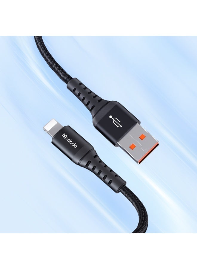 Mcdodo iPhone Charger Cable 3M [MFi Certified] USB-A to Lightning Braided Fast Charging Cable 2.4A Durable Cord Compatible with iPhone 14 13 12 11 Pro Max XR XS 8 7 6 Plus iPad AirPods - Image 3