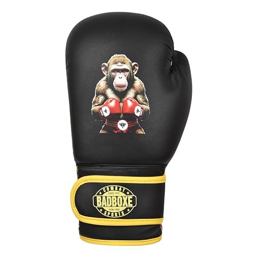 Twister Boxing Gloves 6oz | Youth Sparring Gloves | Boxing Gloves for Kickboxing Muay Thai MMA | Bag Gloves for Punching Bag (Monkey Black, 6oz) - Image 4