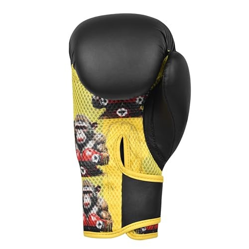 Twister Boxing Gloves 6oz | Youth Sparring Gloves | Boxing Gloves for Kickboxing Muay Thai MMA | Bag Gloves for Punching Bag (Monkey Black, 6oz) - Image 5